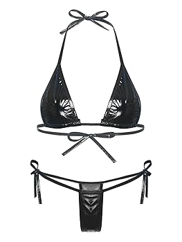 Amazon.com: YONGHS Womens Metallic Bikini Sets Shiny